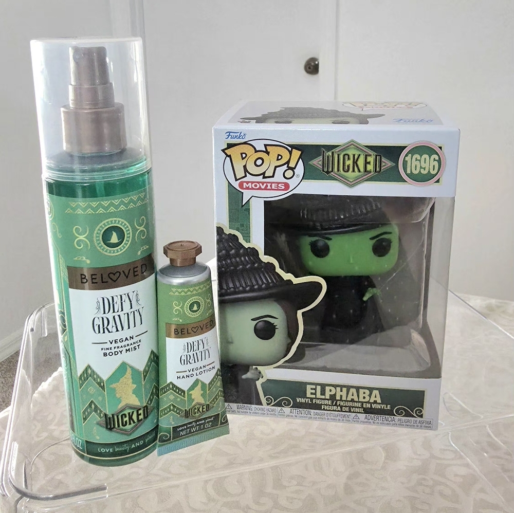 WICKED Elphaba Defy Gravity FUNKO Pop + Body Care